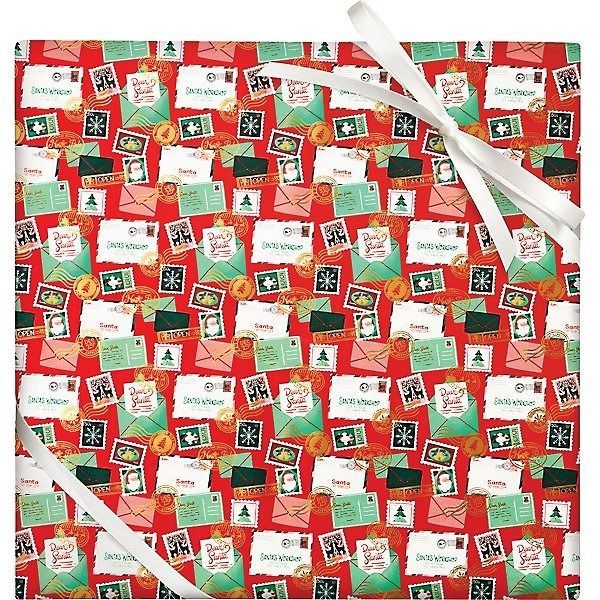 Santa Mail Stone Wrapping Paper