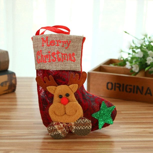 Reindeer Christmas Stocking 