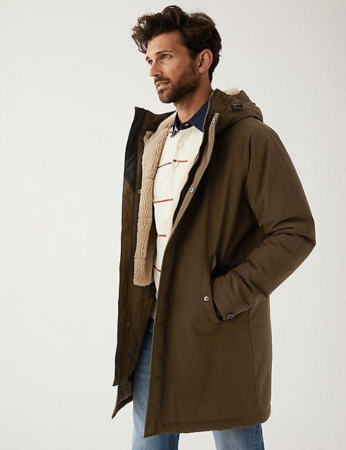Baracuta Parka Coat in Brown for Men Mens Clothing Coats Parka coats 
