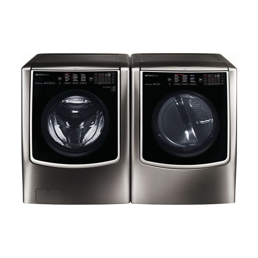 Twinwash Graphite Front-Load Washer and Electric Dryer Set
