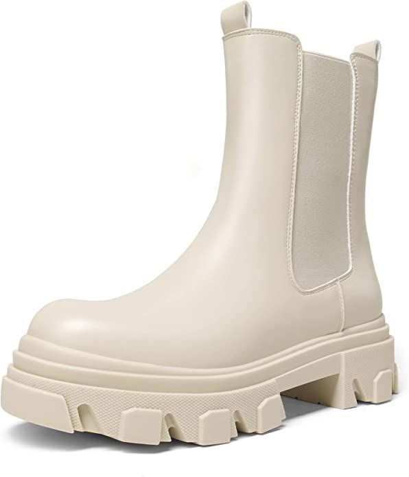 Lug sole chelsea hot sale boots womens