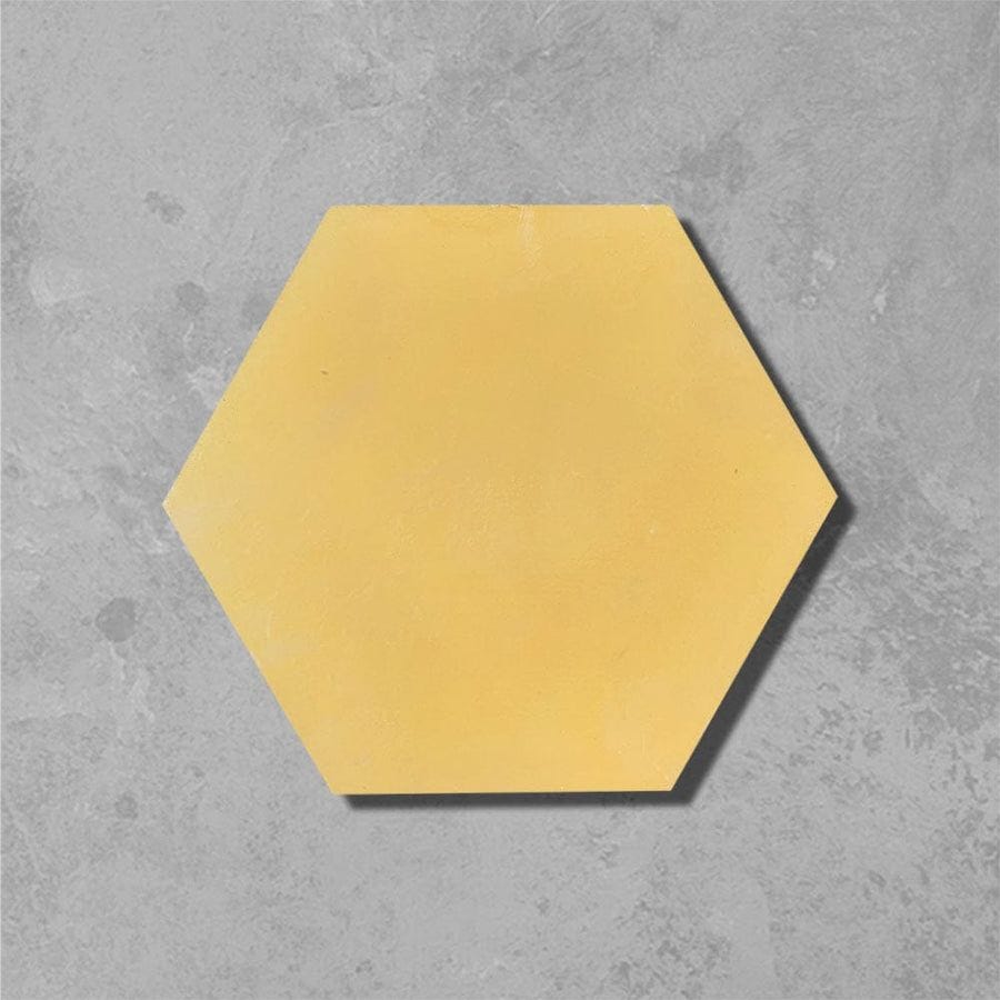 #17 Canola yellow hexagonal tile