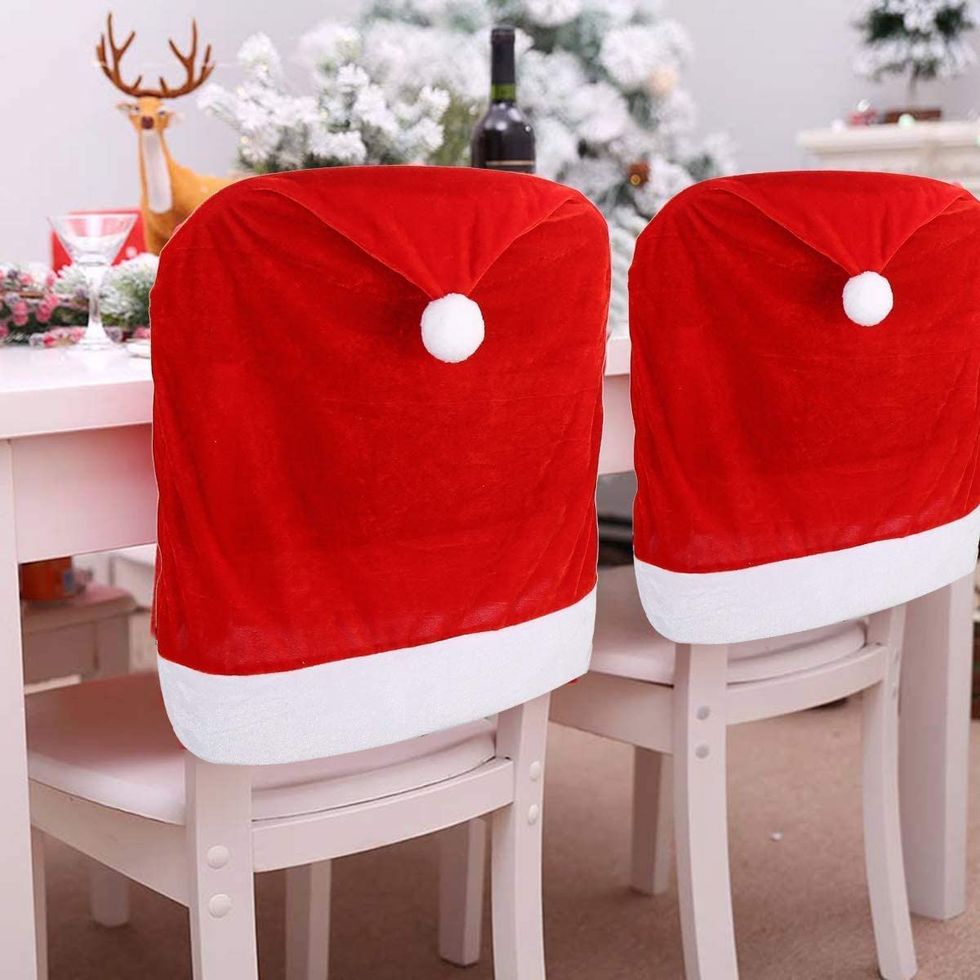 Christmas Dining Chair Slipcovers, Set of 4
