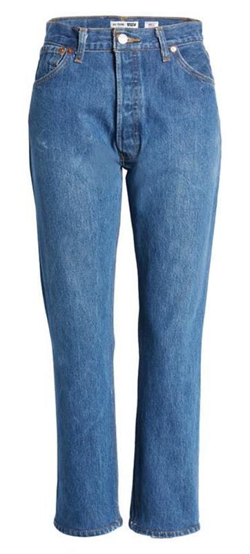 Upcycled Vintage Levi’s 501 Straight-leg Jeans