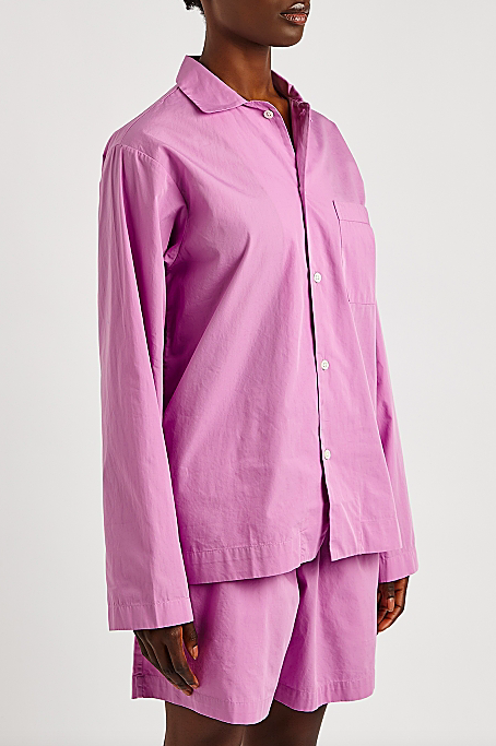 Unisex Pink Poplin Pyjama Top