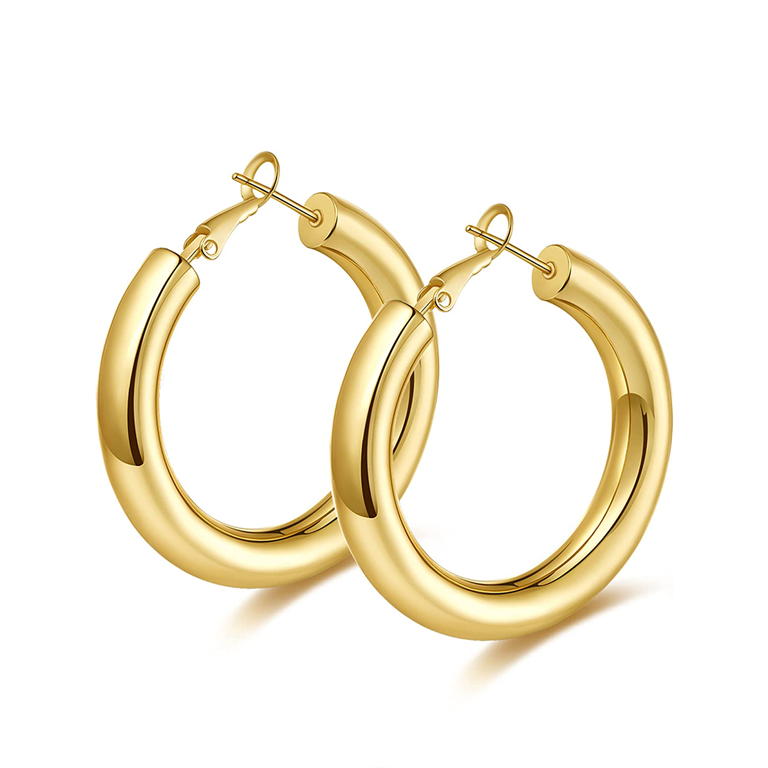 Large Gold Hoop Earrings for Women