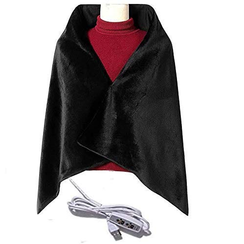 Heated Plush Flannel Shawl 