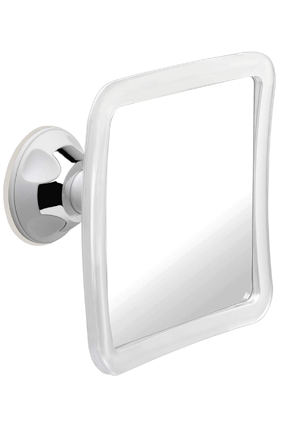 Transer 17 x 13cm Acrylic Anti Fog Shower Shaving Mirror Bathroom Fogless Mirror for Travel 