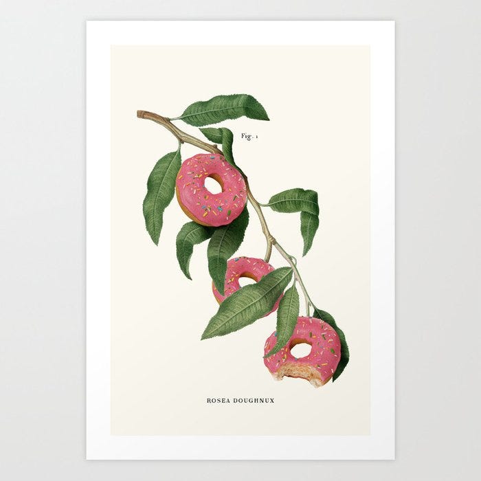 Jonas Loose Donut Plant Art Print