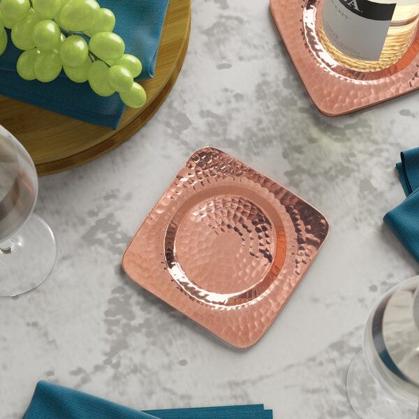 Dakota Fields Square Wine Bottle Coaster