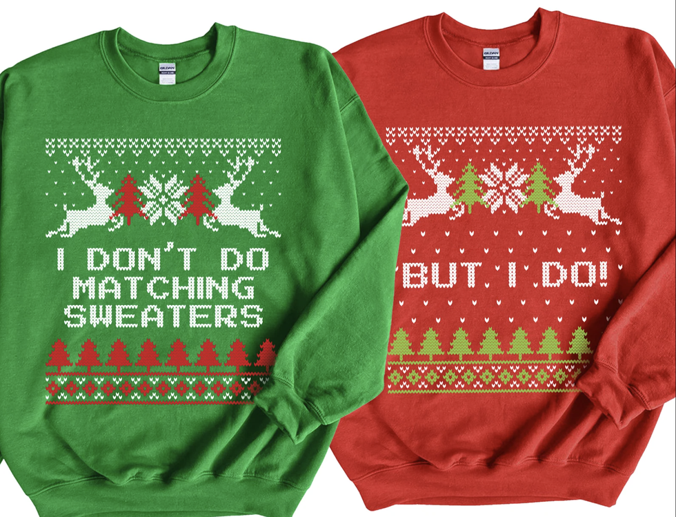 WONDER WOMAN Holiday Sweater Unisex Ugly Holiday Sweatshirt - ROYAL
