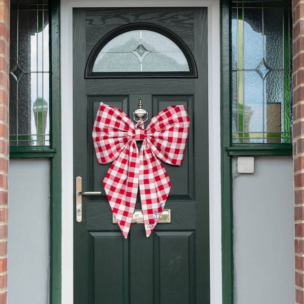 Personalised Christmas Door Bow