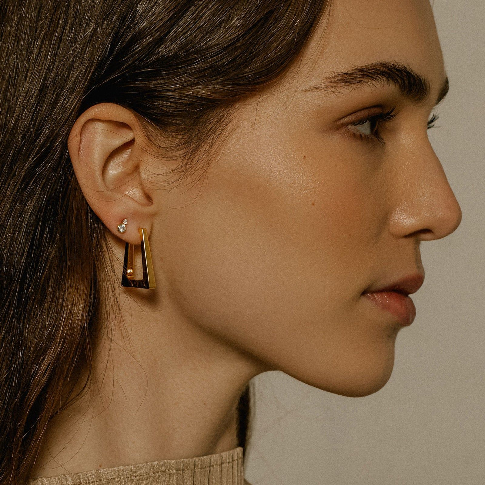 Alia Hoops - 18K recycled gold plating