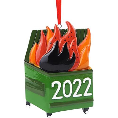 2022 Dumpster Fire Christmas Ornament