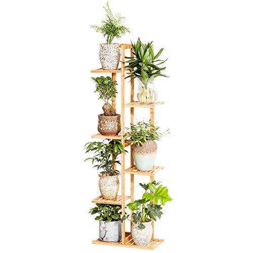 6-Tier Bamboo Plant Stand (Indoor/Outdoor)