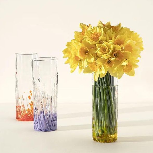 Recycled Glass Birth Month Flower Vase