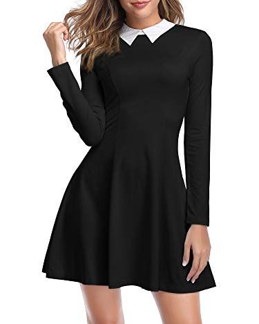 Long Sleeve Black Gothic Dress