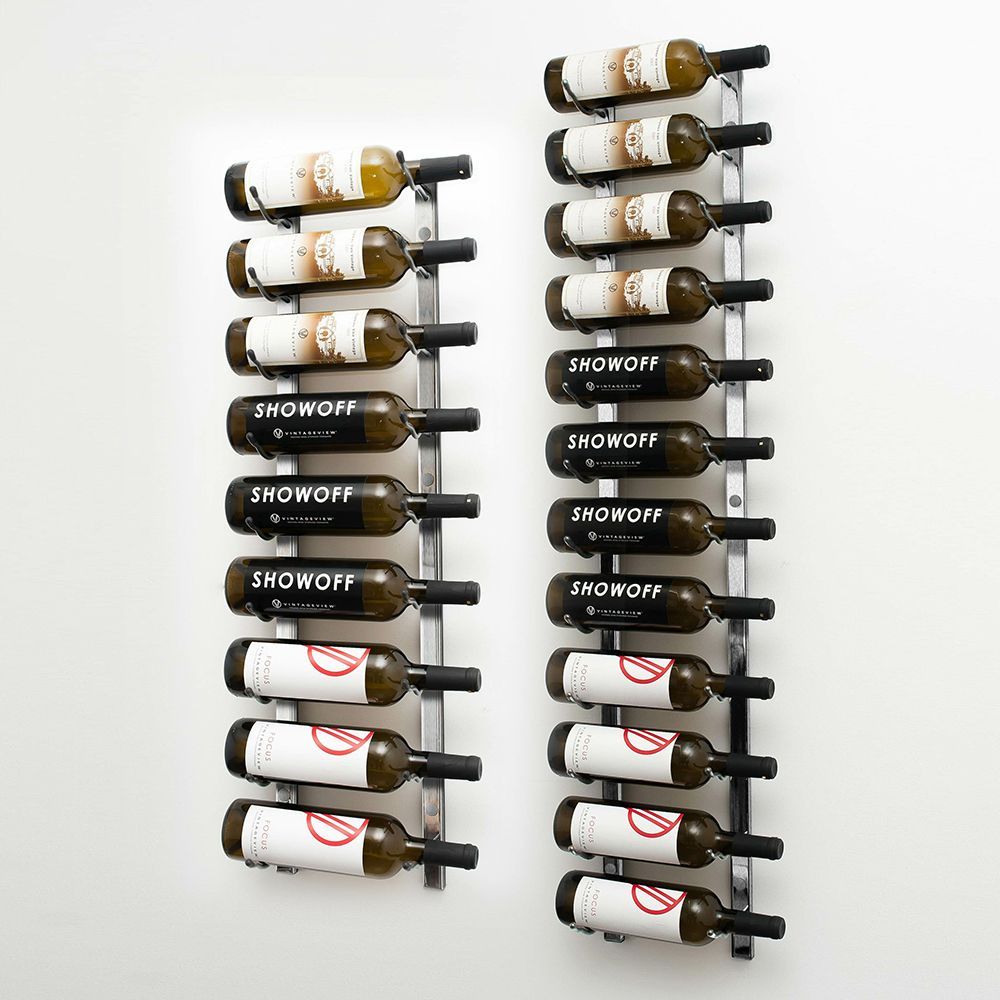 11 Bottle metal wine rack Cream finish 