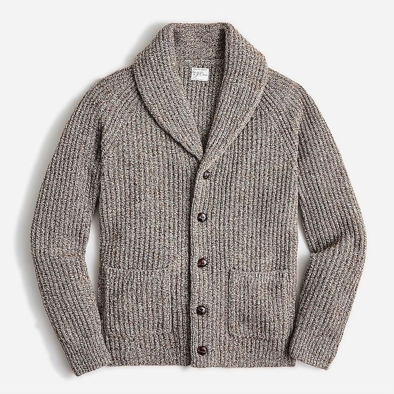 Men shawl collar on sale cardigan