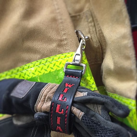 Personalized Firefighter Glove Strap