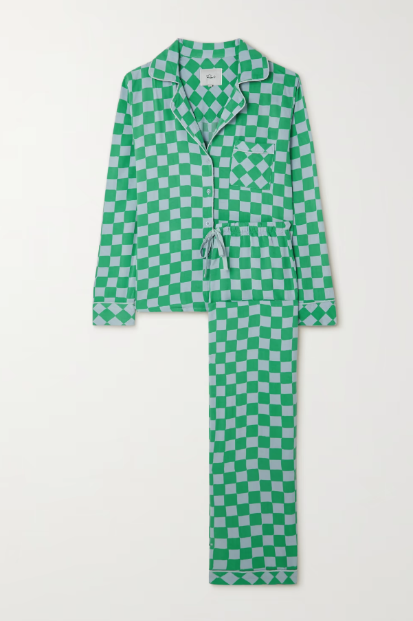 Clara Checked Flannel Pajama Set