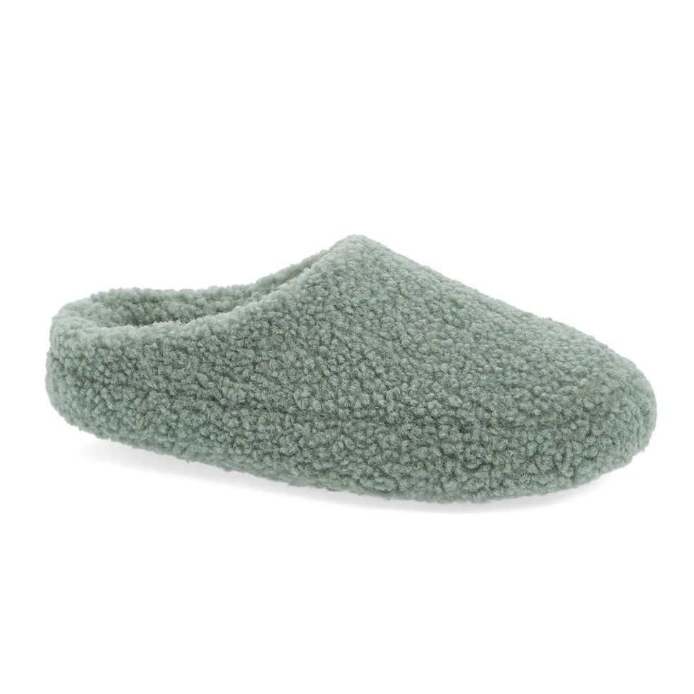 Faux Shearling Scuff Slippers