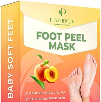 Foot Peel Mask Exfoliating - Baby Peeling Scrub Mask Dead Skin Cells Remover Repairs Rough Heels - Get Silky Soft Feet - Moistur