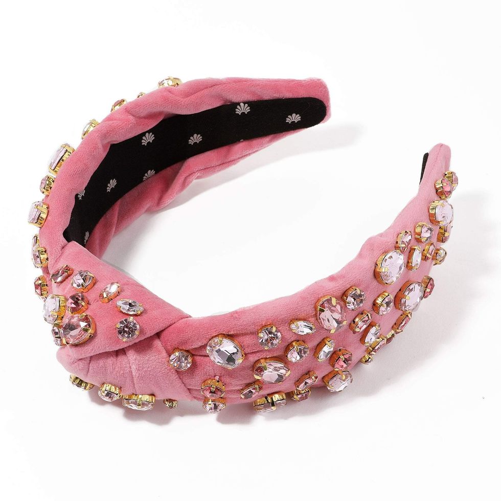 Pink Breast Cancer Awareness Crystal Knotted Headband