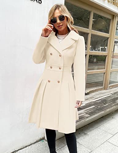 Beige M WOMEN FASHION Coats Combined NoName Long coat discount 68% 