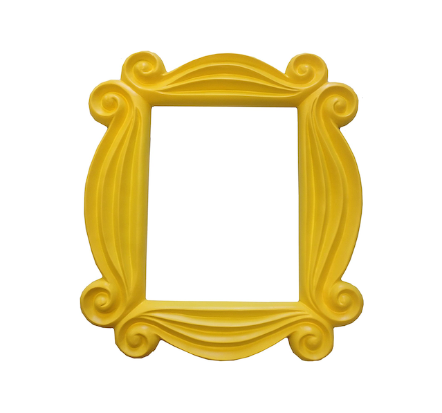 Monica's Yellow Peephole Picture Frame