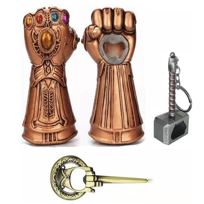 Infinity Thanos Gauntlet Glove Beer Bottle Opener