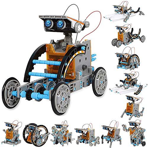 Baoblaze Mini Tank Robot for Kids DIY Smart Car Kit Great Educational Stem Toys for Boys and Girls No Soldering Required Blue 