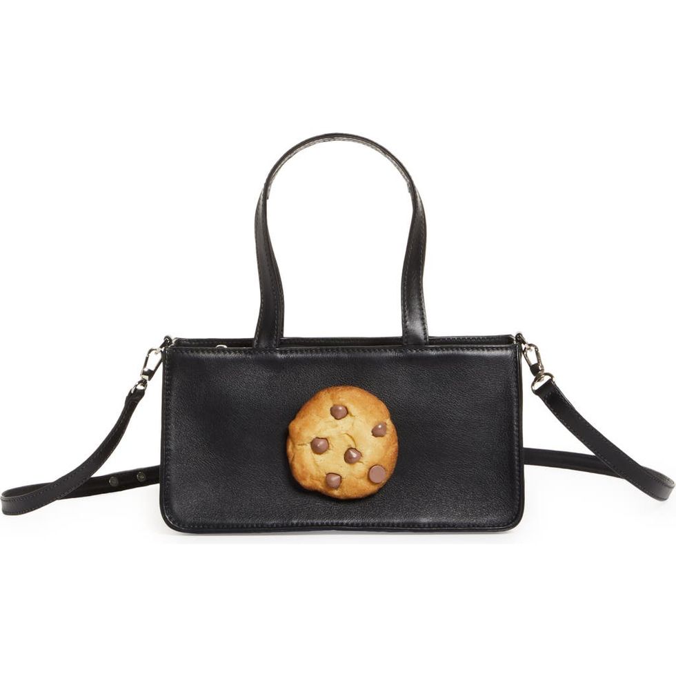 Cookie Leather Top Handle Bag