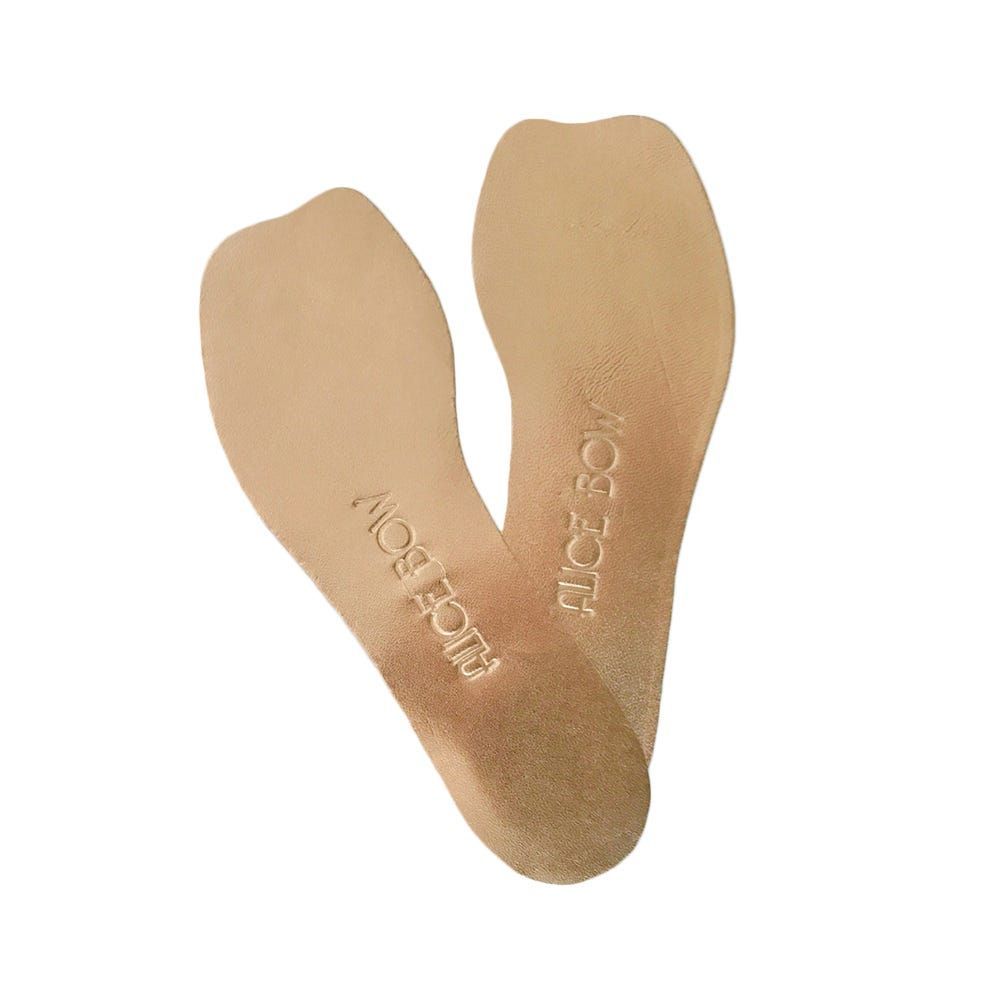 Alice bow leather clearance insoles for high heels