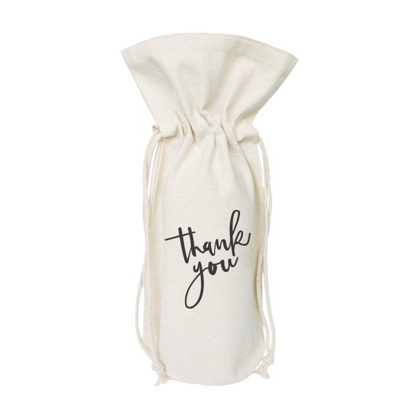 Thank You Wine Bottle Cover