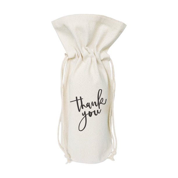 Thank You Wine Bottle Cover Thank You Wine Bottle Cover