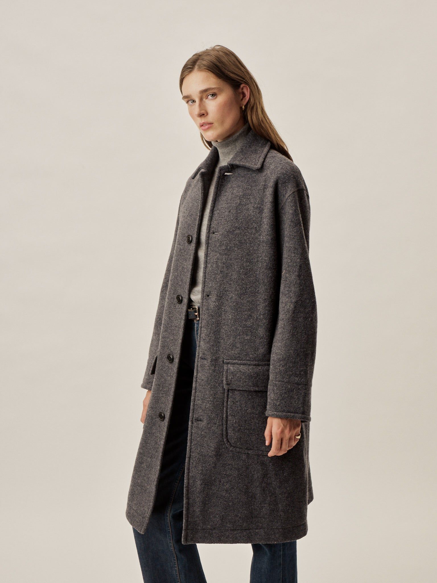 Otto Kern Between-Seasons-Coat flower pattern casual look Fashion Coats Between-Seasons Coats 