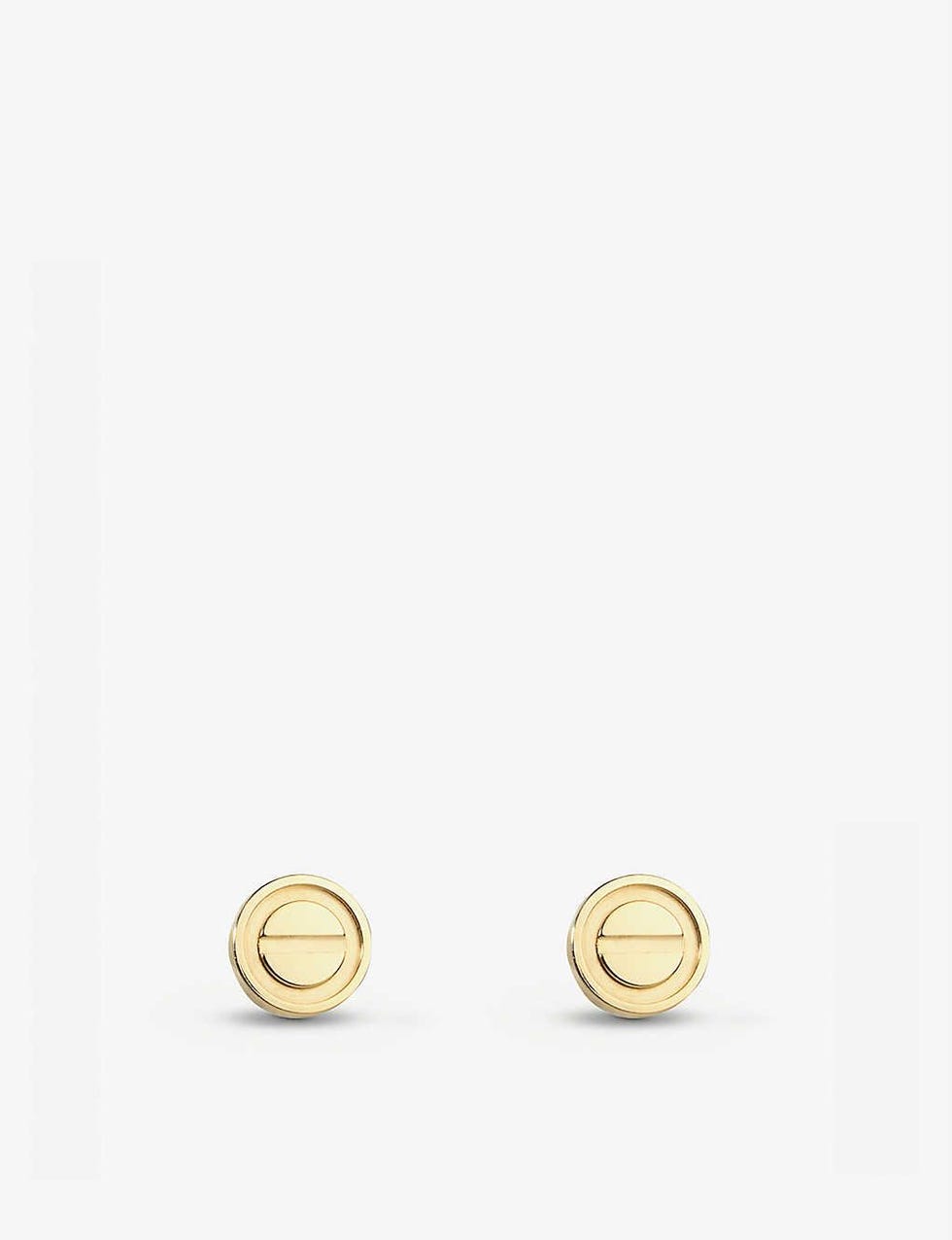 LOVE 18ct yellow-gold stud earrings