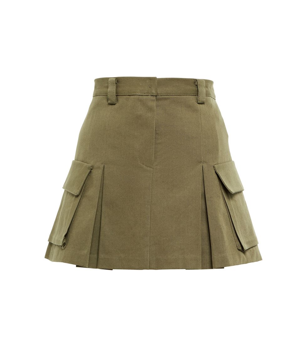 Audrey cargo cotton miniskirt