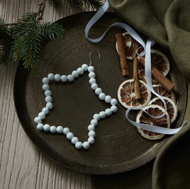 Nordic Wooden Snowflake Ornament - Set of 4