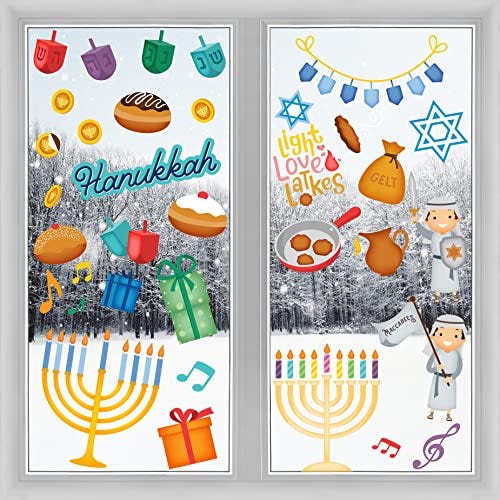 Hanukkah Window Clings Decals