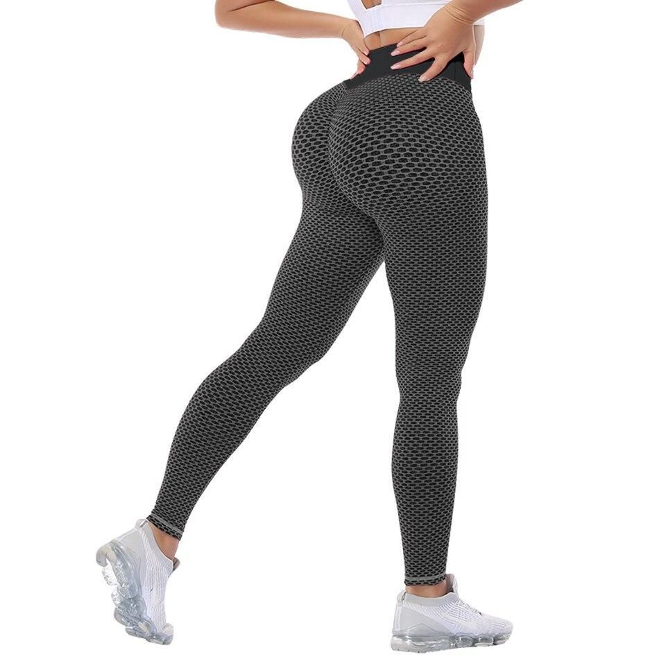 LAOTEPO Butt Lifting Leggings for Women Seamless High Waist Yoga Pants Booty Tummy Control Workout Tights 