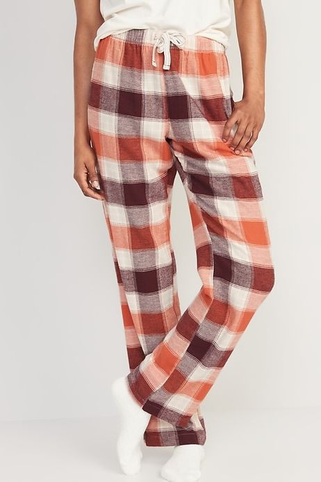 Printed Flannel Pajama Pants for Women