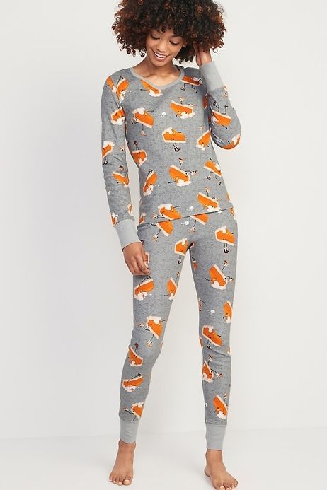 Matching Graphic Pajama Set