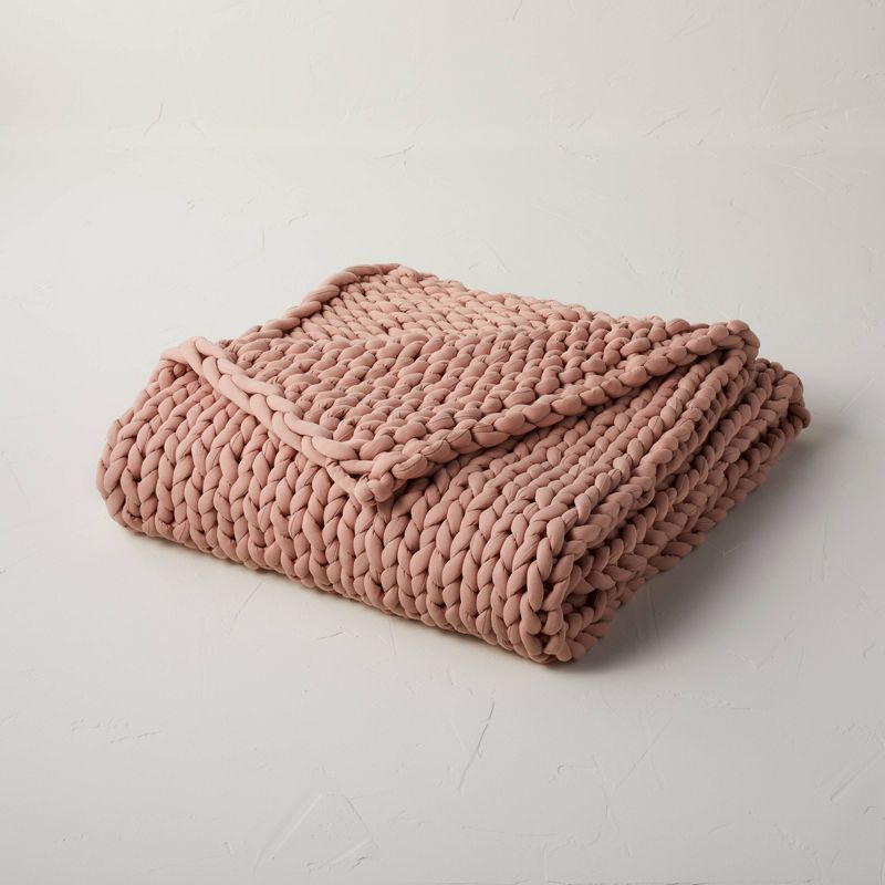 Casaluna Solid Knit Weighted Blanket 