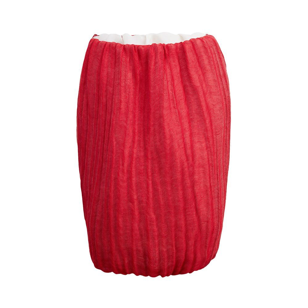 Raya Silk-Linen Bubble Skirt