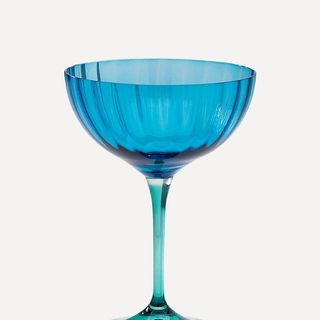 Jazzy Blue Champagne Glass