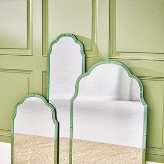 Aurora Green Glass Wall Mirror