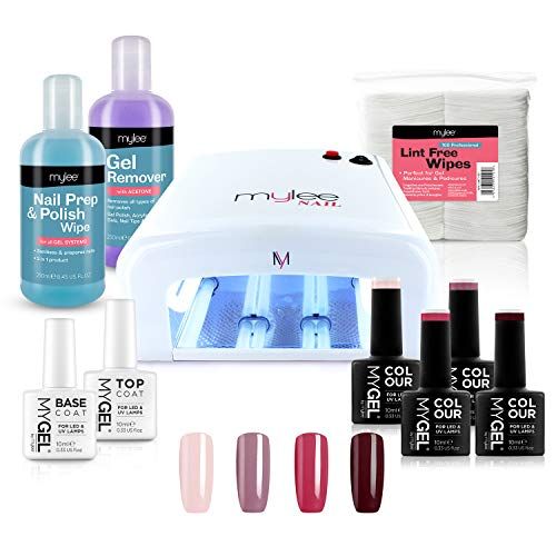 Kit per manicure con lampada UV e quattro colori