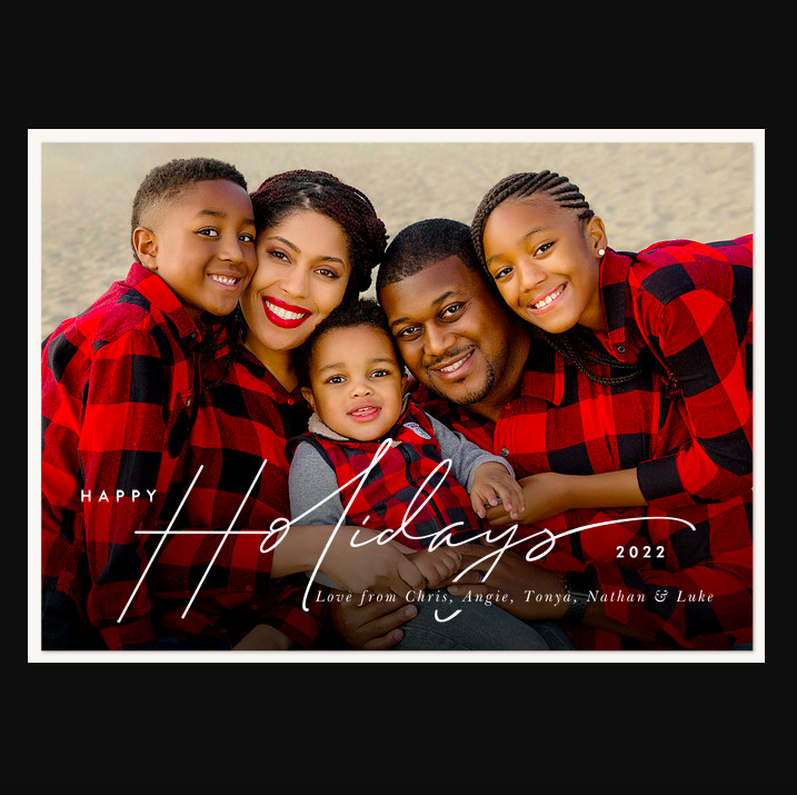 Scripted Sentiments Holiday Card